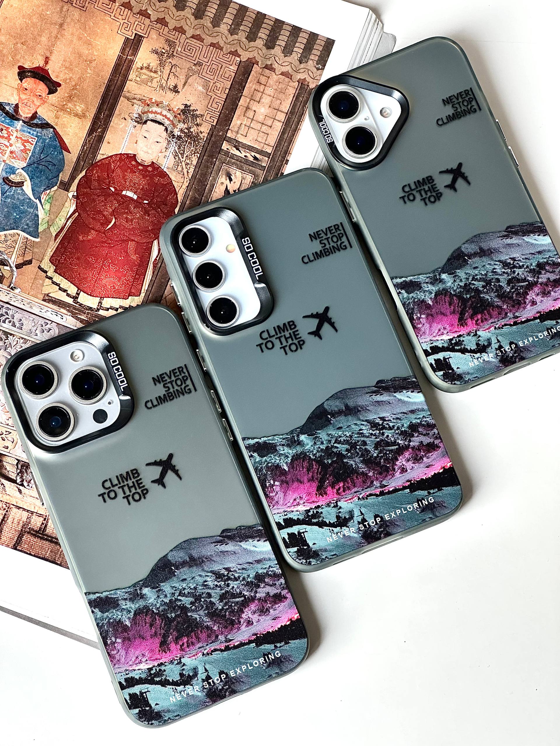 قاب گوشی کوه و پرواز آیفون,سامسونگ و شیائومی