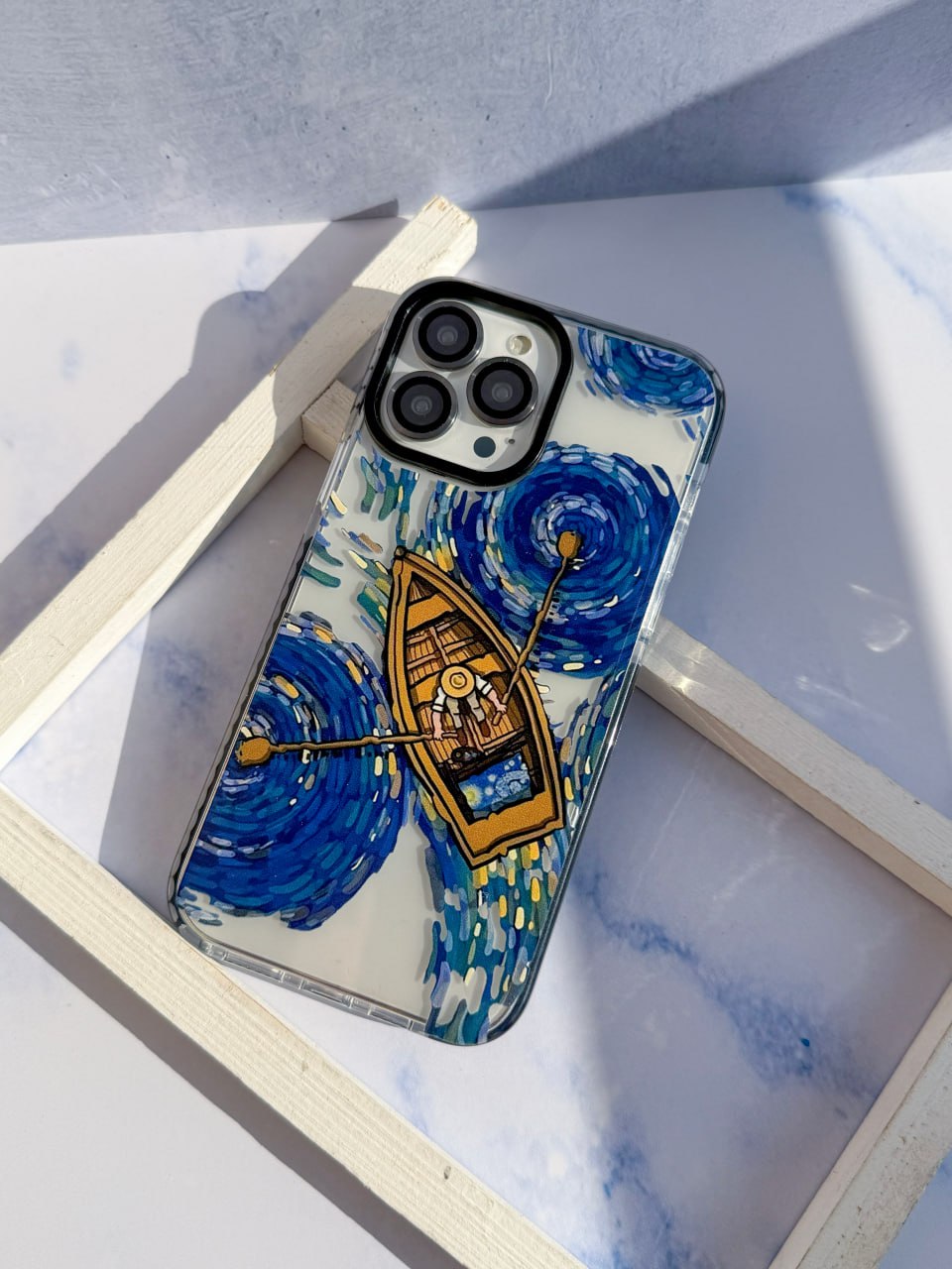 قاب گوشی سفارشی شفاف ونگوگ قایق آیفون,سامسونگ و شیائومی