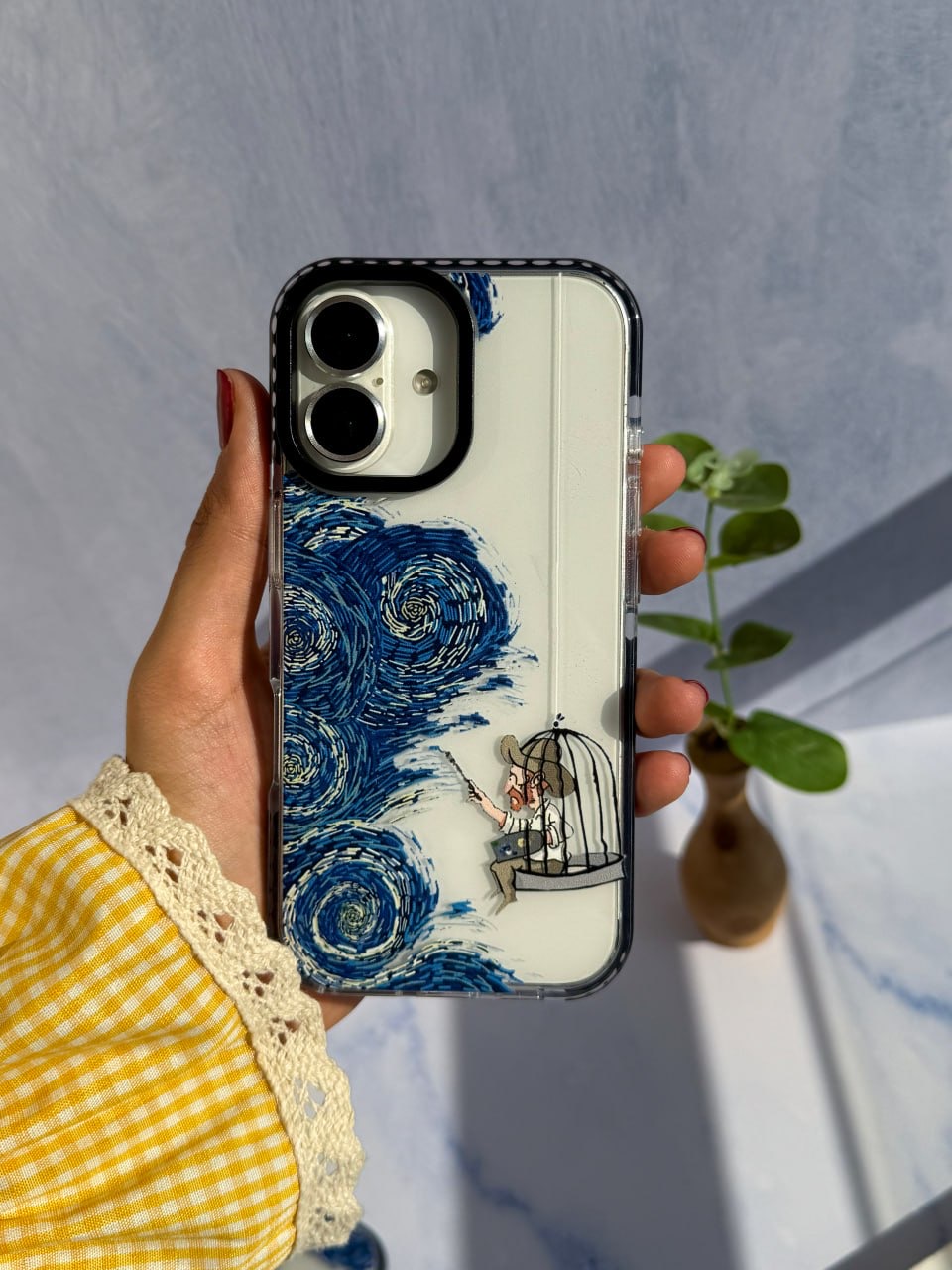 قاب گوشی سفارشی شفاف ونگوگ آیفون,سامسونگ و شیائومی