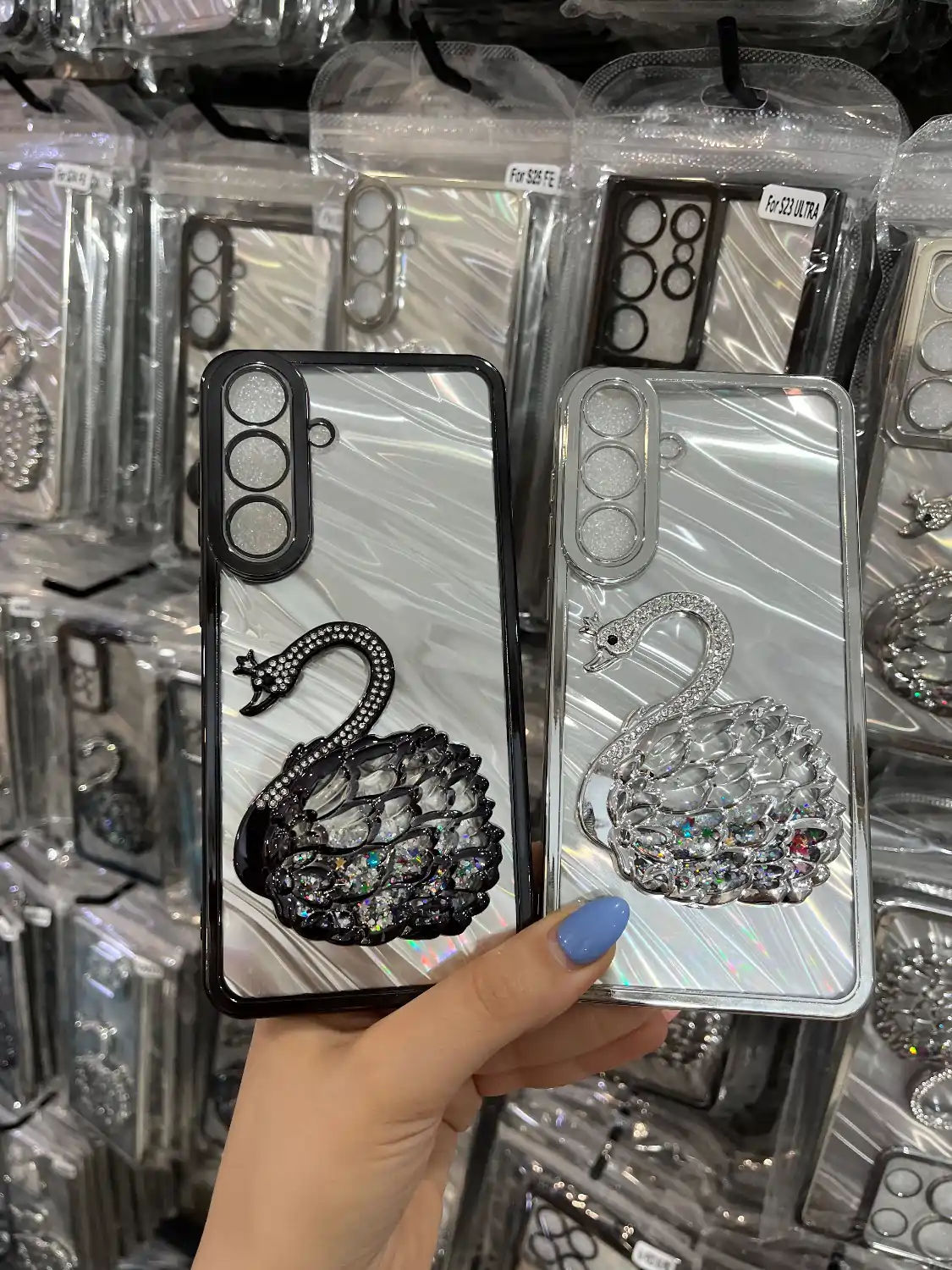 قاب گوشی قو آکواریومی آیفون,سامسونگ و شیائومی